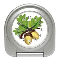 Acorn Hazelnuts Nature Forest Travel Alarm Clocks by Nexatart