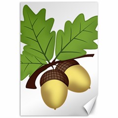 Acorn Hazelnuts Nature Forest Canvas 12  X 18   by Nexatart