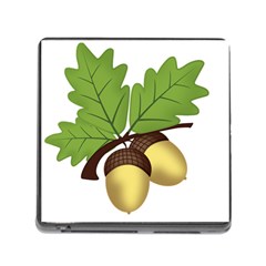 Acorn Hazelnuts Nature Forest Memory Card Reader (square) by Nexatart