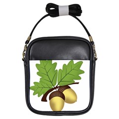 Acorn Hazelnuts Nature Forest Girls Sling Bags by Nexatart