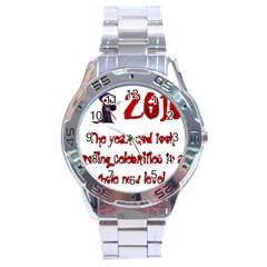 2016    Stainless Steel Analogue Watch by badwolf1988store