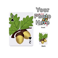 Acorn Hazelnuts Nature Forest Playing Cards 54 (mini)  by Nexatart