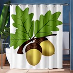 Acorn Hazelnuts Nature Forest Shower Curtain 60  x 72  (Medium)  60 x72  Curtain