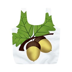 Acorn Hazelnuts Nature Forest Full Print Recycle Bags (m) 