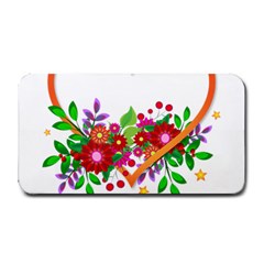 Heart Flowers Sign Medium Bar Mats by Nexatart