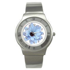 Daisy Flower Floral Plant Summer Stainless Steel Watch by Nexatart