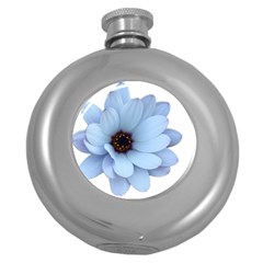 Daisy Flower Floral Plant Summer Round Hip Flask (5 Oz) by Nexatart