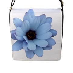 Daisy Flower Floral Plant Summer Flap Messenger Bag (l)  by Nexatart