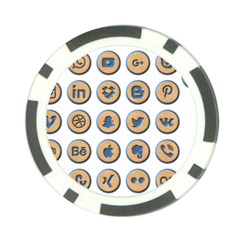 Social Media Icon Icons Social Poker Chip Card Guard