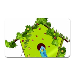 Bluebird Bird Birdhouse Avian Magnet (rectangular) by Nexatart