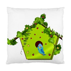 Bluebird Bird Birdhouse Avian Standard Cushion Case (one Side) by Nexatart