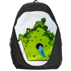 Bluebird Bird Birdhouse Avian Backpack Bag by Nexatart