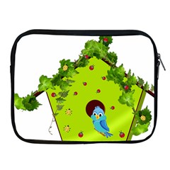 Bluebird Bird Birdhouse Avian Apple Ipad 2/3/4 Zipper Cases by Nexatart