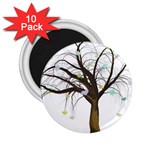 Tree Fantasy Magic Hearts Flowers 2.25  Magnets (10 pack)  Front