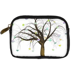 Tree Fantasy Magic Hearts Flowers Digital Camera Cases by Nexatart