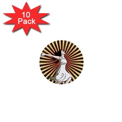 Woman Power Glory Affirmation 1  Mini Buttons (10 Pack)  by Nexatart