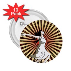 Woman Power Glory Affirmation 2 25  Buttons (10 Pack)  by Nexatart