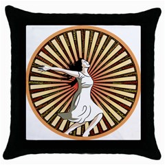 Woman Power Glory Affirmation Throw Pillow Case (black) by Nexatart