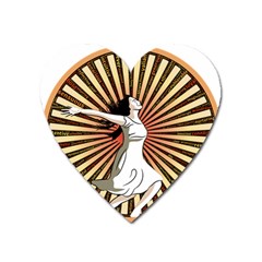 Woman Power Glory Affirmation Heart Magnet by Nexatart