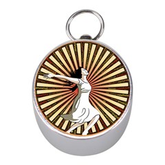 Woman Power Glory Affirmation Mini Silver Compasses by Nexatart