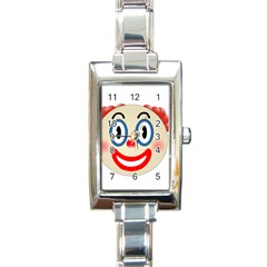 Clown Funny Make Up Whatsapp Rectangle Italian Charm Watch by Nexatart