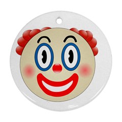 Clown Funny Make Up Whatsapp Ornament (round) by Nexatart