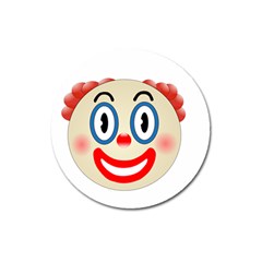 Clown Funny Make Up Whatsapp Magnet 3  (round) by Nexatart