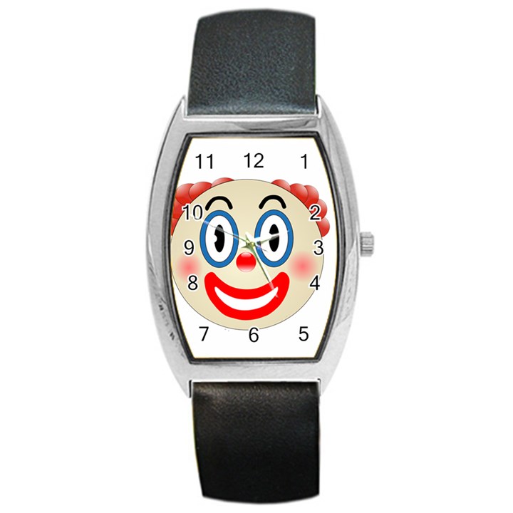 Clown Funny Make Up Whatsapp Barrel Style Metal Watch