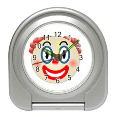 Clown Funny Make Up Whatsapp Travel Alarm Clocks by Nexatart