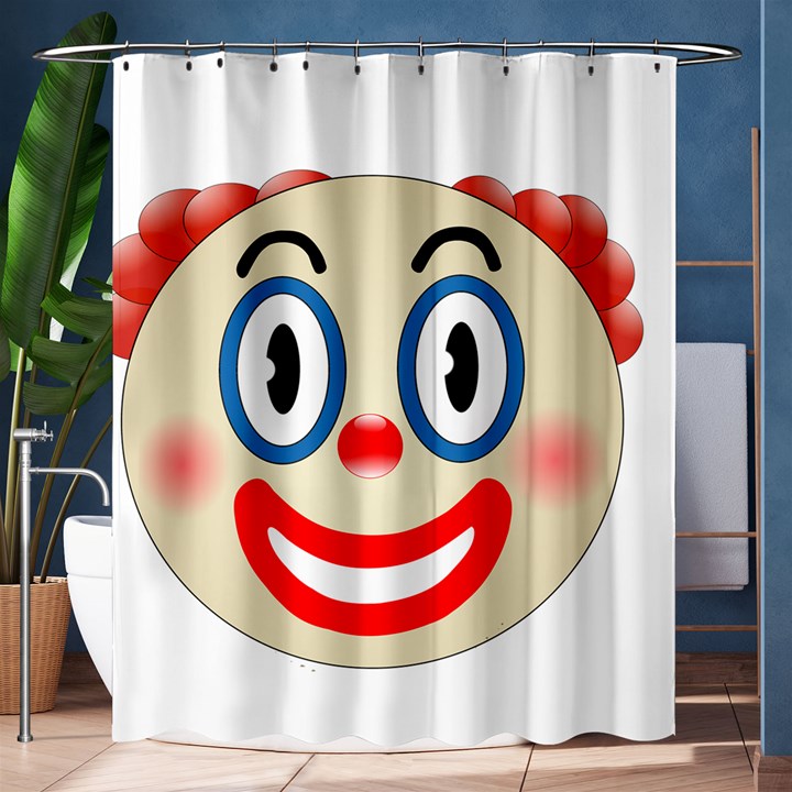 Clown Funny Make Up Whatsapp Shower Curtain 60  x 72  (Medium) 