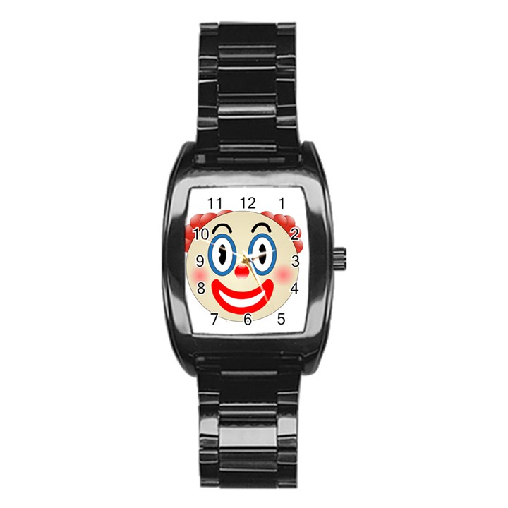 Clown Funny Make Up Whatsapp Stainless Steel Barrel Watch