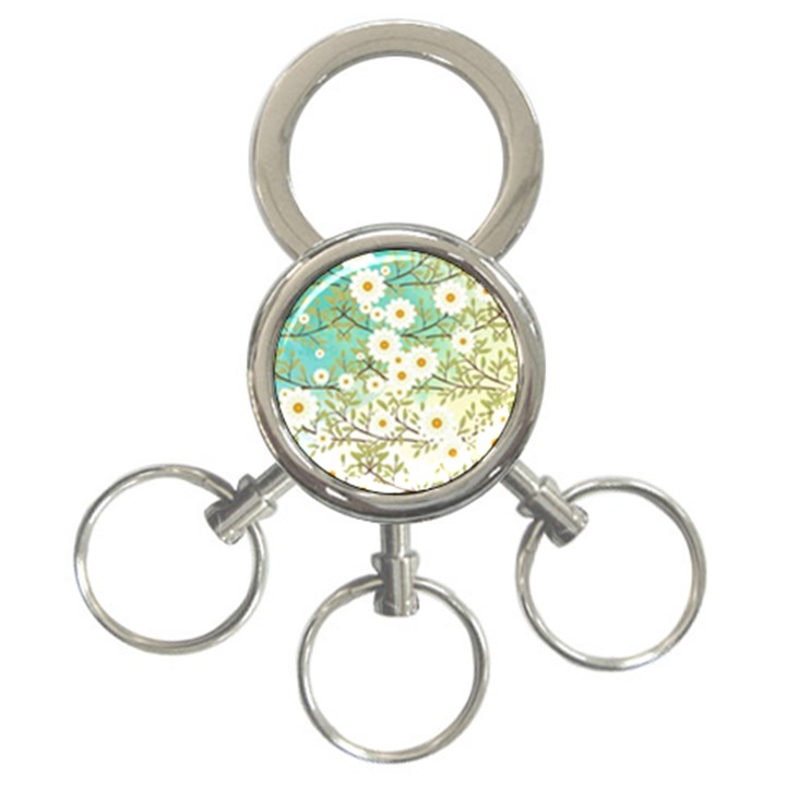 Springtime Scene 3-Ring Key Chains