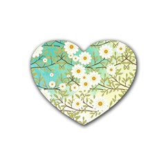 Springtime Scene Heart Coaster (4 Pack)  by linceazul