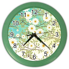 Springtime Scene Color Wall Clocks by linceazul