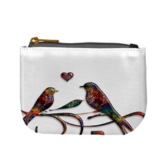 Birds Abstract Exotic Colorful Mini Coin Purses by Nexatart