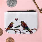 Birds Abstract Exotic Colorful Mini Coin Purses Back