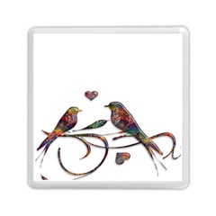 Birds Abstract Exotic Colorful Memory Card Reader (square)  by Nexatart