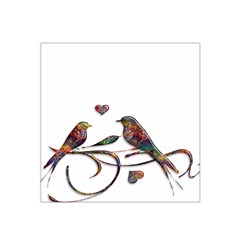 Birds Abstract Exotic Colorful Satin Bandana Scarf by Nexatart