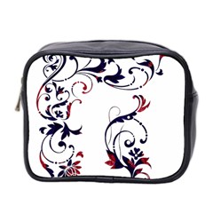 Scroll Border Swirls Abstract Mini Toiletries Bag 2-side by Nexatart