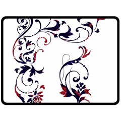 Scroll Border Swirls Abstract Fleece Blanket (large)  by Nexatart