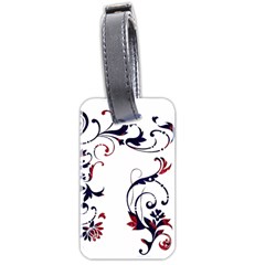 Scroll Border Swirls Abstract Luggage Tags (two Sides) by Nexatart