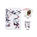 Scroll Border Swirls Abstract Playing Cards (Mini)  Back