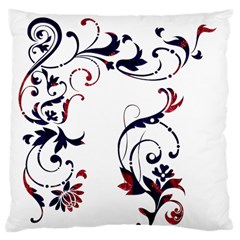 Scroll Border Swirls Abstract Large Cushion Case (one Side) by Nexatart