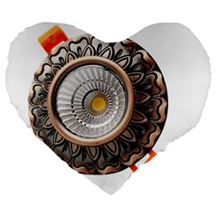 Lighting Commercial Lighting Large 19  Premium Heart Shape Cushions by Nexatart