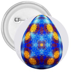 Easter Eggs Egg Blue Yellow 3  Buttons by Nexatart