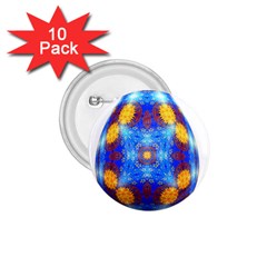 Easter Eggs Egg Blue Yellow 1 75  Buttons (10 Pack) by Nexatart