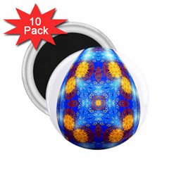 Easter Eggs Egg Blue Yellow 2 25  Magnets (10 Pack)  by Nexatart