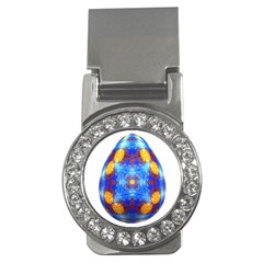 Easter Eggs Egg Blue Yellow Money Clips (cz)  by Nexatart