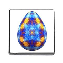 Easter Eggs Egg Blue Yellow Memory Card Reader (square) by Nexatart