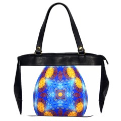 Easter Eggs Egg Blue Yellow Office Handbags (2 Sides)  by Nexatart